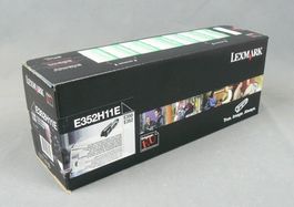 Lexmark E350, Lexmark E352 Toner für 9`000 Seiten, E352H11E